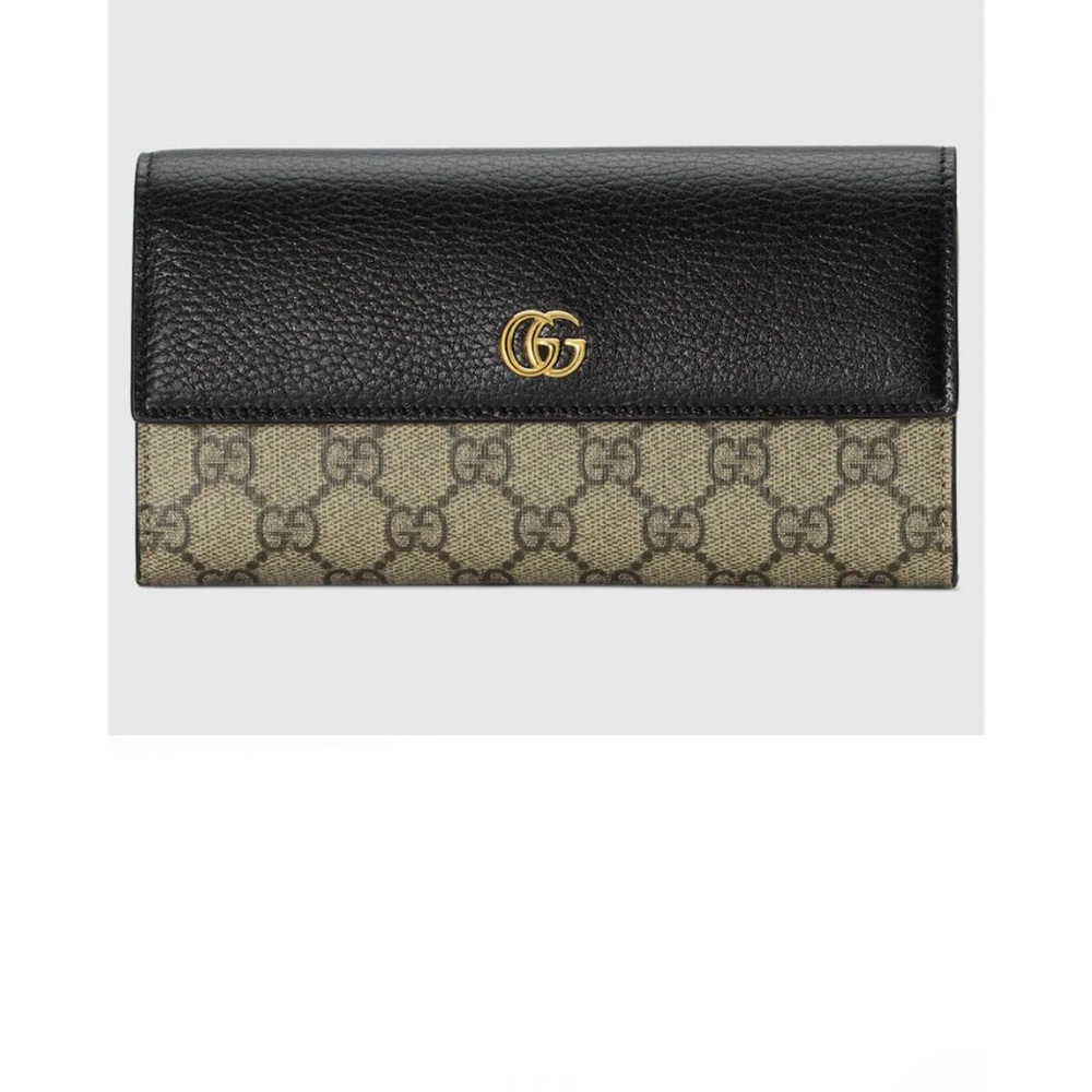 Gucci GG MARMONT BI-COLOR CONTINENTAL WALLET